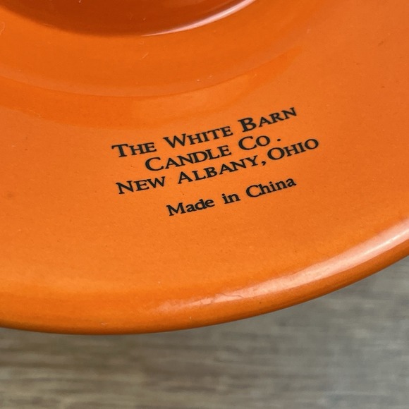 White Barn Candle Company Halloween Ceramic Shade Owl Crow Pumpkins Spiders Bats - Picture 8 of 8